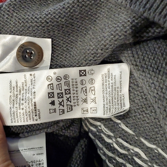 🆕️Levi's Cotton Knit Button Cardigan Winter Size Large - Picture 6 of 6
